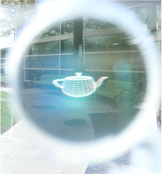 Near-eye varifocal augmented reality display using see-through screens